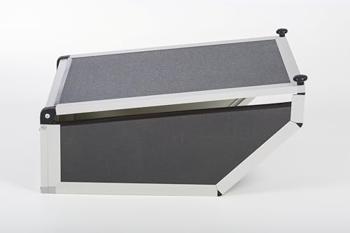 PreGaRo® Mährobotergarage mit klappbarem Dach. Masse innen 70x49x25x33 (LxBxHh+Hv) PG357A Anthrazit