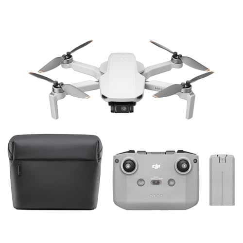 DJI Mini 4K Camera Drone Combo, Drohne mit 4K UHD Kamera für Erwachsene, unter 249 g, 3-Achsen Gimbal Stabilisierung, 10 km Videoübertragung, autom. Rückkehr, 2 Akkus für 62 min Flugzeit, QuickShots