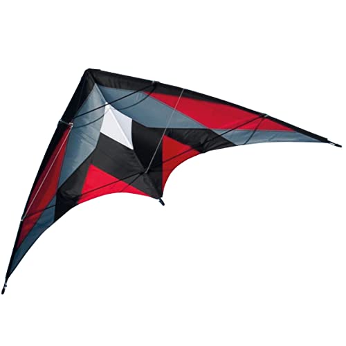 CIM Lenkdrachen - Katana Red Musthave - Kite für leichten bis kräftigen Wind - Abmessung: 170x90cm - inkl. Steuerleinen auf Rollen