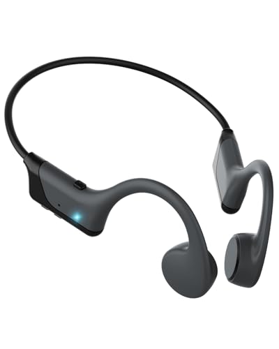 ANSTEN Knochenschall Kopfhörer Bluetooth 5.4 – 2025 Kabellose Bone Conduction Headphones mit Eingebautem Mikrofon,12H Playtime, IPX7 Wasserdicht, Open-Ear Design für Sport, Radfahren & Fitness