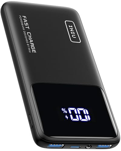 INIU Power Bank, Slimmest Fast Charging Powerbank klein Aber Stark 10000mAh USB C Input&Output, PD3.0 QC4.0 Externe Handyakkus 22.5W, kompatibel mit iPhone 16 15 14 13 12 Pro Max Samsung S21 iPad