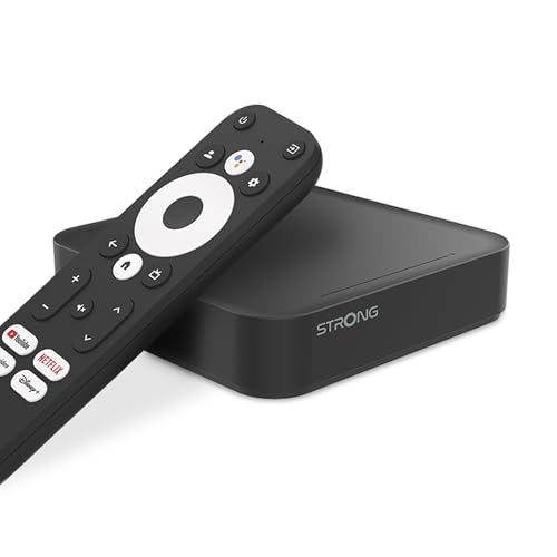 STRONG - Streaming Box Android TV 4K UHD - Leap-S3 Ultimate - 2 Monate Zattoo gratis - Chromecast Built-in - Google Voice Assistant - Dolby Atmos & Vision - Google Play, Netflix, Prime Video & mehr