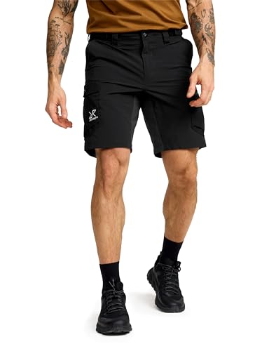 RevolutionRace Rambler Lightweight Pro Shorts für Herren, Leichte Kurze Hose und Wandershorts für Herren, Black, L