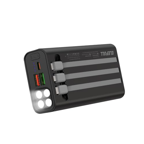 Powerbank 26800mAh 22.5W QC 3.0 PD 20W USB C PowerBank 6 Ausgängen 1 Eingänge Externer Akku USB C Battery Pack Portable Charger with LED Flashlight Externer Handyakkus Kompatibel mit iPhone