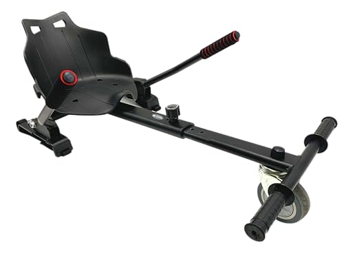 BE COOL Sitting Bull Kart-Aufsatz für Hoverboards – Universeller Hoverboard Sitz, Einstellbare Länge 68-90 cm, Belastbar bis 100 kg, Kompatibel mit 6,5' & 8,5' Hoverboards, Hoverkart