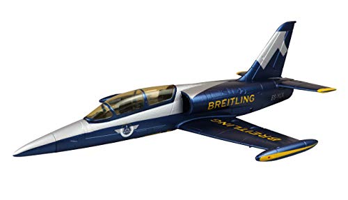 Amewi 24095 AMXFlight L-39 Albatros, Breitling Design, RC Flugzeug, ferngesteuert, EPO, PNP, blau-Silber