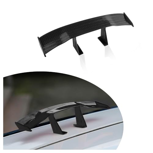 Auto Mini Spoiler,Coole Auto Deko Mini Heckspoiler für das Heck,Universeller 17cm Heckspoiler,Carbonfaser Auto Tuning Auto Zubehör Geeignet für die Meisten Autos