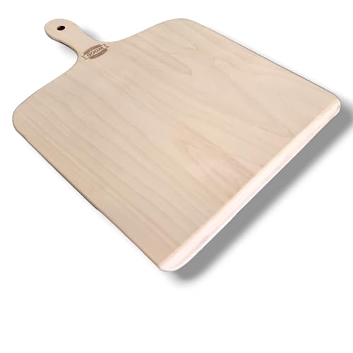Wood Lab 5x Pizzaschieber aus Birkenholz 30 x 41 x 7 mm, Glatte Oberfläche, Pizzaschaufel,Pizzabrett,Brotbrett,Flammkuchenbrett (5)