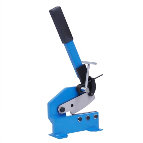 Qussse Handhebelschere, Hebelschere Schlagschere Metall Stahlblechschere Blechschere 125mm für Schneiden von Stahlblech, Flachstahl und Rundstahl