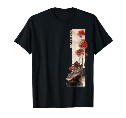 Japanese Tempel Retro Vaporwave in Japan Harajuku 80er 90er T-Shirt