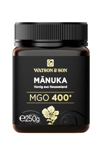 Watson & Son Manuka Honig MGO 400+ 250g | Premium Qualität aus Neuseeland