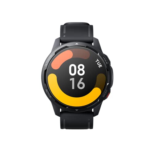 Xiaomi Watch S1 Active Smartwatch (1,43' AMOLED HD; 117 Trainingsmodi; Überwachung von SpO2, Herzfrequenz & Schlaf; Bluetooth; NFC; GPS, 5 ATM, bis zu 12 Tage Akku, Alexa) Schwarz, XM100024