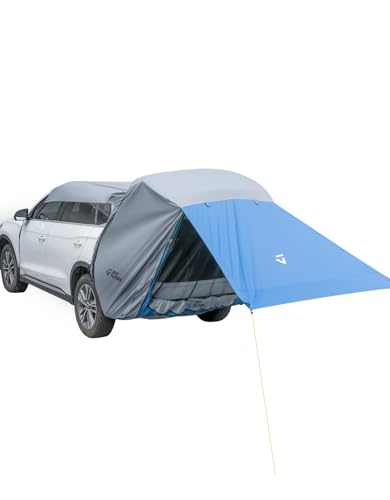 JOYTUTUS Auto SUV Heckklappenzelt, Universal wasserdicht Heckzelt, Campingzelt mit Moskitonetz, Heckklappe Vordach Sonnenschutz für Trekking, Camping, Outdoor, Hiking(Ohne Stange)