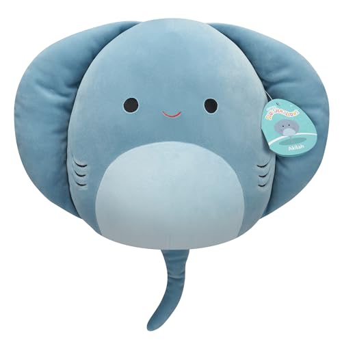 Squishmallows SQCR06619 - Akilah der Stachelrochen 30 cm, offizielles Jazwares Plüsch, superweiches Kuscheltier