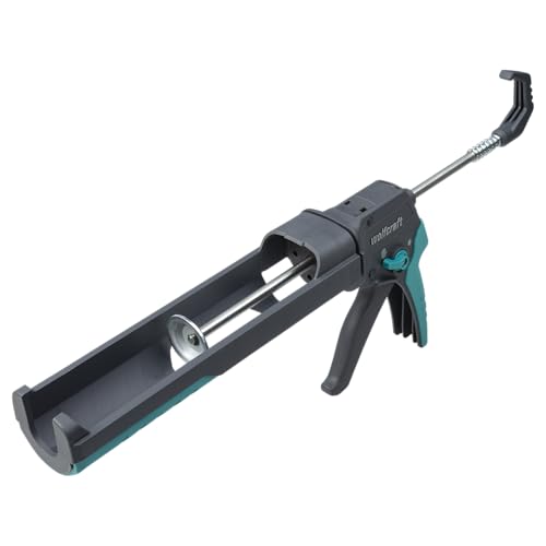 wolfcraft MG 400 Kartuschenpresse - 4354000 - Ergonomisch mit Griffweitenverstellung - 180 kg Auspressdruck für Klebstoff, Silikon und Acryl aus 310-ml-Kartuschen