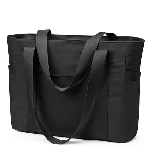 KALIDI Shopper Tasche Damen Handtasche Damen Groß Arbeitstasche Uni Tasche Damen-Shopper Tote Bag Schwarz FüR Arbeit, School, BüRo, Schule