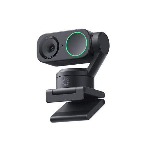Insta360 Link 2 Standard Bundle - 4K Webcam für PC/Mac, 1/2' Sensor, KI-Tracking, HDR, Mikrofon mit KI-Geräuschunterdrückung, Gestenkontrolle für Streaming, Videoanrufe, Gaming, kompatibel mit Zoom