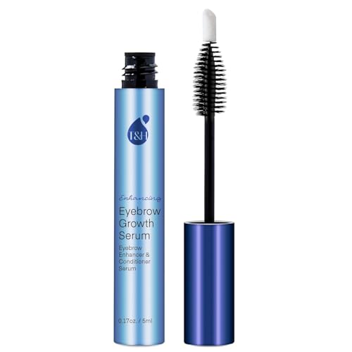 Augenbrauen Serum für Wachstum & Volle Brauen: Hormonfrei Natürliches Augenbrauenserum für Lange Dichte Brauen, 5 mL - Eyebrow Growth & Booster Serum Thick Long Brow