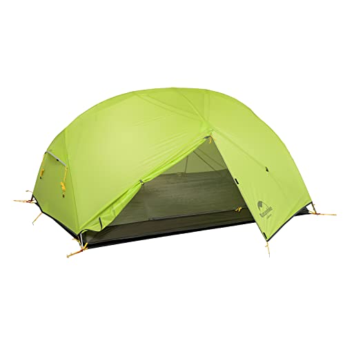 Naturehike Mongar 2 Mann Zelt Campingzelt Ultraleicht Zelt 2 Personen Camping Zelt Rucksackzelte 4 Jahreszeiten Zelt 20D Nylon PU4000mm für Camping Trekking Radfahren Bergsteigen