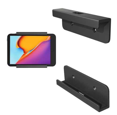Neuytiky Universal Tablet Wandhalterung, Kompatibel mit iPad, Samsung, Xiaomi, Lenovo, Wandmontage, Schwarz