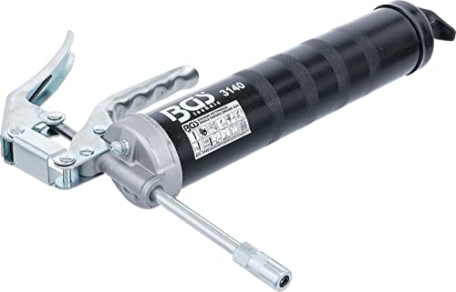 BGS 3140 | Einhand-Fettpresse | 500 cm³ | inkl. Düsenrohr und Mundstück, Black/Silver