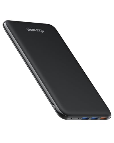 Charmast Power Bank, Ultra Slim Powerbank 26800mAh mit 4 Ausgängen & 3 Eingänge, USB C In & Out Externe Handyakkus Kompatibel mit iPhone 16/15/14/13/12 Pro Max Plus iPad Samsung Huawei Switch Tablet