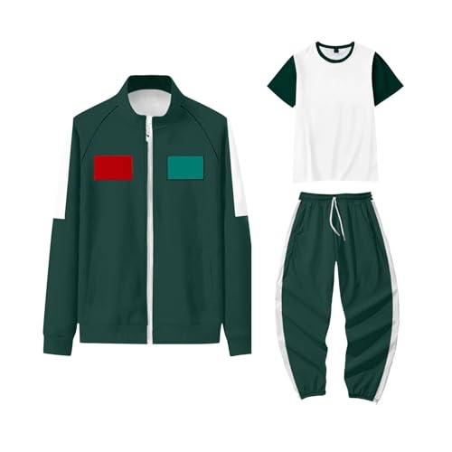 Game Kostüme Staffel 3 Personalisierte Kostüm für Erwachsene/Kinder,Game Kostüme Costume Merch Unisex,Cosplay Anzug,Hose Set Personalized Number Cosplay Spielkostüm(#T 3 Teiliges Set(Erwachsener))