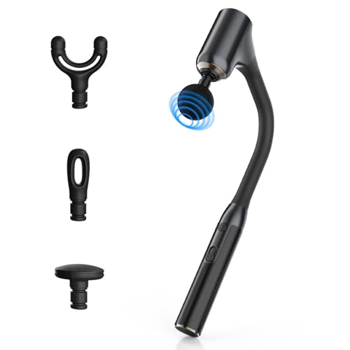 Massagepistole Massage Gun mit Verlängerungs Griff, Muskel Massagepistole mit 4 Geschwindigkeiten für Heimtraining, Ganzkörper Muskel Massage und Entspannung