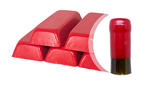 Generico 500 g Schellack rot oder Siegelwachs weich zum Versiegeln von Weinflaschen, Bierflaschen, Grappa, Schnapsflaschen (rot, 500)