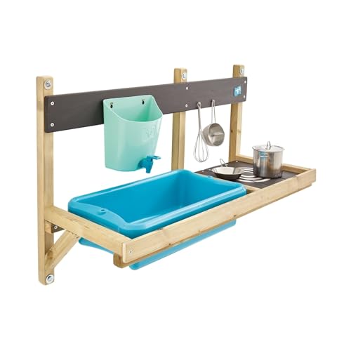 TP Toys | Deluxe Mud Kitchen Spielhaus Zubehör | Holz | Ideal für Outdoor Messy Schlamm, Sand und Wasser Spielen | Alter 3+
