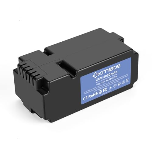 Exmate Akku kompatibel mit Yard Force SA500ECO SA600H SA800PRO SA900 SC600ECO Rasenmäher Rasenroboter (3000mAh, 28V, Li-Ion)