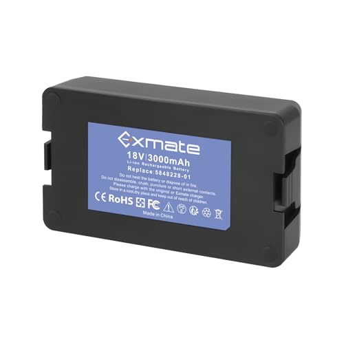 Exmate 18V 3000mAh Ersatz Akku für Husqvarna Automower 115H 2020, Husqvarna Automower 305 2020, Husqvarna Automower 310 2020, Automower 315, Automower 315X Limited 2020, Sileno City，Sileno Life