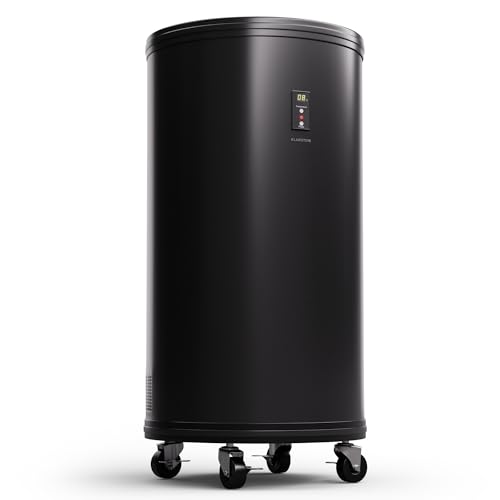 Klarstein Beersafe L Kühlschrank mit LED Display, Edelstahl-Kühlschrank für Zimmer, Indoor/Outdoor Getränkekühlschrank, Weinkühlschrank für Getränke, 50L Kühlschrank mit 360° Sicht, 0-16°C