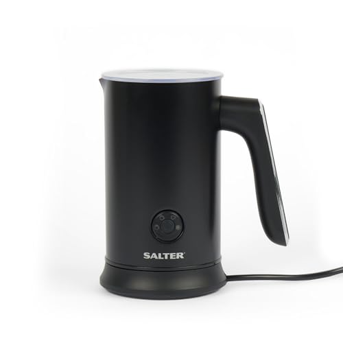 Salter Chocolatier Heißschokoladenbereiter - 4-in-1 Automatischer Milchaufschäumer, heißer & kalter Milchheizer und Schaumgerät, 240ml/115ml, 500W, kabellos, LED-Bedienfeld, für Kaffee, Eiskaffee