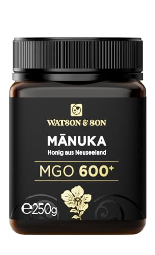 Watson & Son Manuka Honig MGO 600+ 250g | Premium Qualität aus Neuseeland