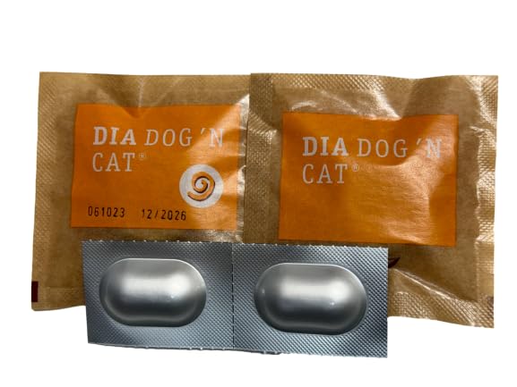 Allary I Entwurmung für Hunde professionell, 2 Tabl + Dia Dog 'N CAT 2 Tabletten, diätetisches Mittel bei Durchfall, Wurmkur, Entwurmungsmittel