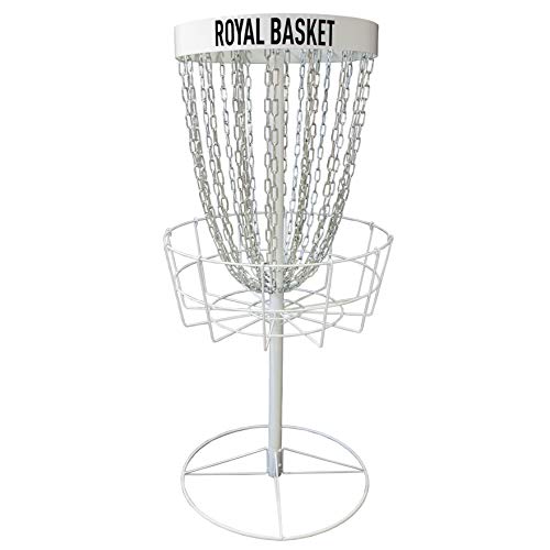 Viking Discs Royal Basket Disc Golf Korb 143 cm hoch PDGA Approved für B-Tier Wettbewerbe - 24 Ketten in Zwei Reihen, Stark und Stabil - Für Putting Praxis und Erstellen von Home Course