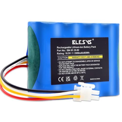 BLESYS 18,5V 3500mAh Mähroboter Akku für Gardena Sileno City 250 500(2017, 2018) Sileno Life Modelle Ersatzakku für Husqvarna 589 58 62-01, 584 85 28-01, 584 85 28-02