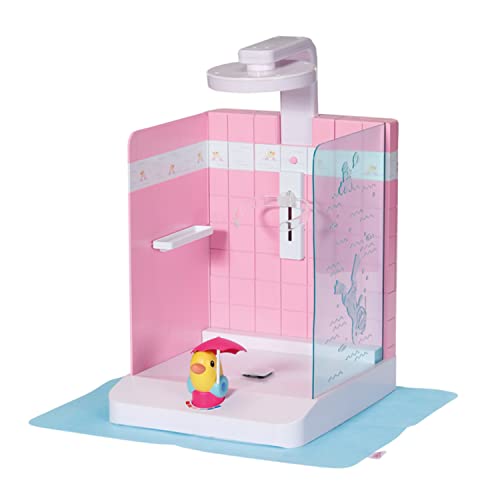 Zapf Creation 830604 BABY born Bath Walk in Shower - Begehbare Puppendusche mit echtem Wasser, Kunststoff, Mehrfarbig