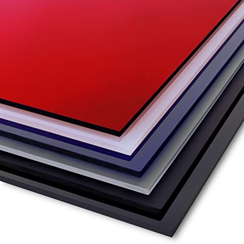 Acrylglas - glänzend oder matt - farbige Acrylglasplatte für vielfältige Anwendungen- wetterbeständige Oberfläche & geringes Eigengewicht (Blau, 50 x 50 cm)