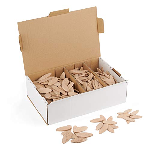 Flachdübel Set von WFix | wie Lamello 20 10 0 | Flachdübel Sortiment mit 500 Holzdübel | geeignet für Lamellofräse Flachdübelfräse mit Fräser 4mm für Holz