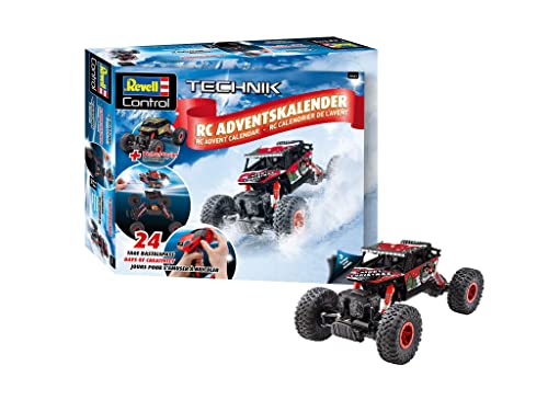 Revell Adventskalender RC Crawler I Ferngesteuerten Truck zusammenbauen in 24 Tagen I Adventskalender für Jungen, Mädchen & Erwachsene I Geschenk zu Weihnachten I Ab 10 Jahren