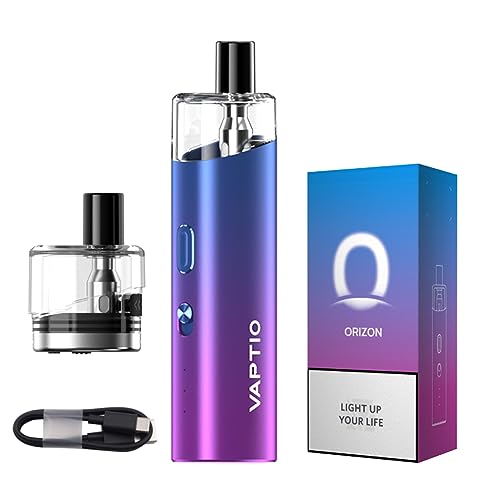 VAPTIO Orizon Kit Elektronisches Zigaretten 1500mAh Akku 25W Starter Kit,Vape Pen mit 0,6ohm Spule 4,0 ml Pod,kein E-Liquid kein Nikotin (Aurora)