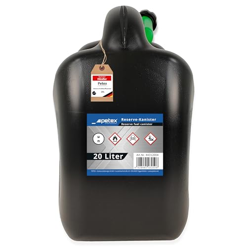 PETEX 44312004 Reserve-Kraftstoff Kanister, schwarz, 20 Liter