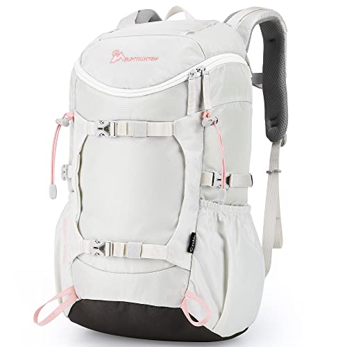 MOUNTAINTOP 28L Wanderrucksack Damen Trekkingrucksack Damen Reiserucksack Outdoor Rucksack Trekking Rucksäcke (Elfenbeinweiß)