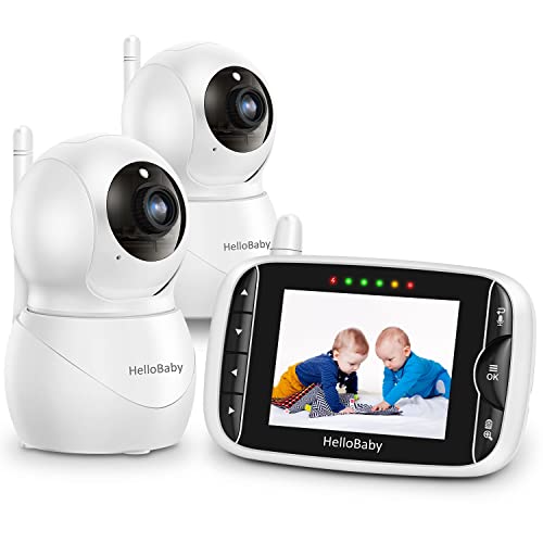 HelloBaby Babyphone mit 2 Kameras Babyphone mit Kameras und Audio Babyphone mit Kamera und Audio