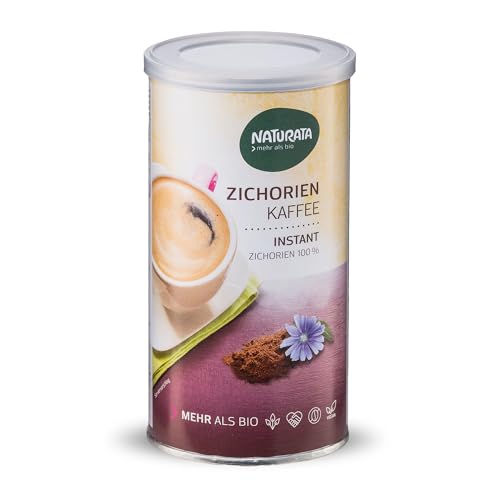 Naturata Zichorien-Kaffee Bio, Instant, Dose 110g | Koffeinfreier Instant-Kaffee | vegan, bio & glutenfrei | Idealer Kaffee-Ersatz | Demeter Qualität | Hergestellt in der Schweiz | Löslicher Kaffee