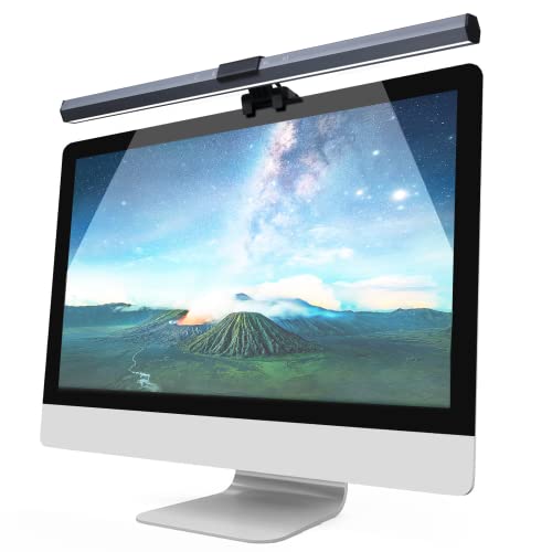 Anpro Monitor Lampe, Computer Monitor Light Bar mit Touchscreen, 3 Farbtemperaturen, stufenlose Einstellung, keine Blendung und kein Flimmern, Augen schützen