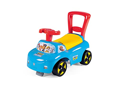 Smoby - Rutscherfahrzeug Paw Patrol - Kinderfahrzeug mit Staufach und Kippschutz, für drinnen und draußen, Paw Patrol Design, für Kinder ab 10 Monaten, 720531, Blau, Gelb, Rot