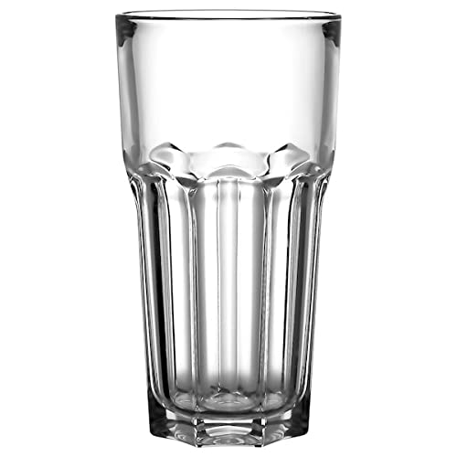 IKEA Gläserset 2-er Set POKAL Glas für Kaffee Tee Longdrinks - 65cl - 18 cm hoch - spülmaschinenfest - NEU